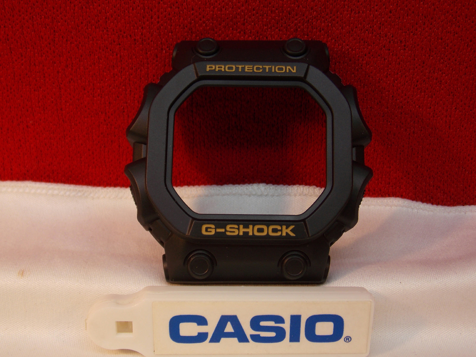 Casio Watch Parts GX 56 1B Bezel Black Gold Letters GXW 56 1B.Shell WristWatcher