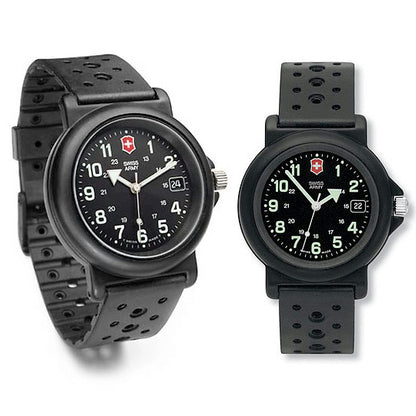 Swiss Army Watchband Renegade Black Rubber Sport Band Mns 19mm Swiss Made Strap