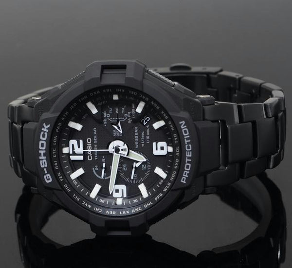 Casio watchband G-1400 D Bracelet Blk PVD G-shock Tough Solar Also fits GW-1400