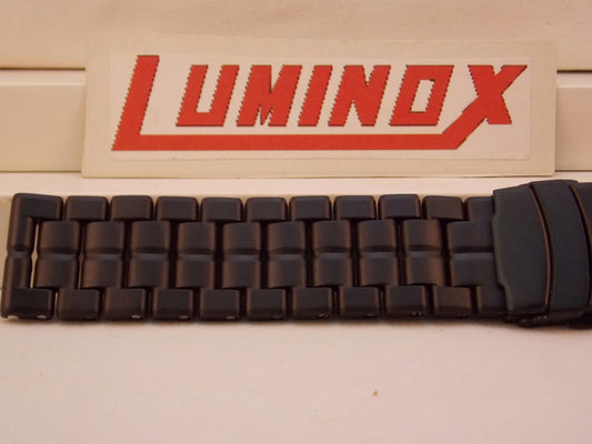 Luminox Watchband 3050, 3152 Bracelet Black Steel Buckle Resin Links 23mm