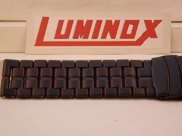 Luminox Watchband 3050, 3152 Bracelet Black Steel Buckle Resin Links 23mm