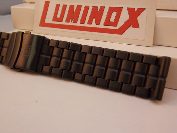 Luminox Watchband 3050, 3152 Bracelet Black Steel Buckle Resin Links 23mm