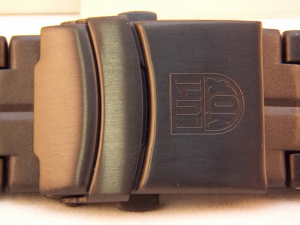 Luminox Watchband 3050, 3152 Bracelet Black Steel Buckle Resin Links 23mm