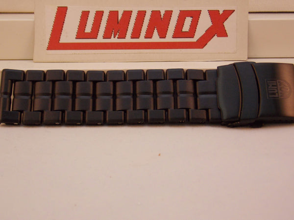 Luminox Watchband 3050, 3152 Bracelet Black Steel Buckle Resin Links 23mm