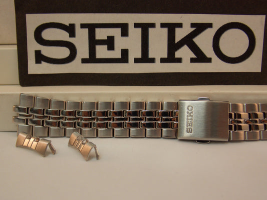 Seiko WatchBand SNE031,SNE032,SNE034 Bracelet 18mm Steel Silver Tone. Watchband