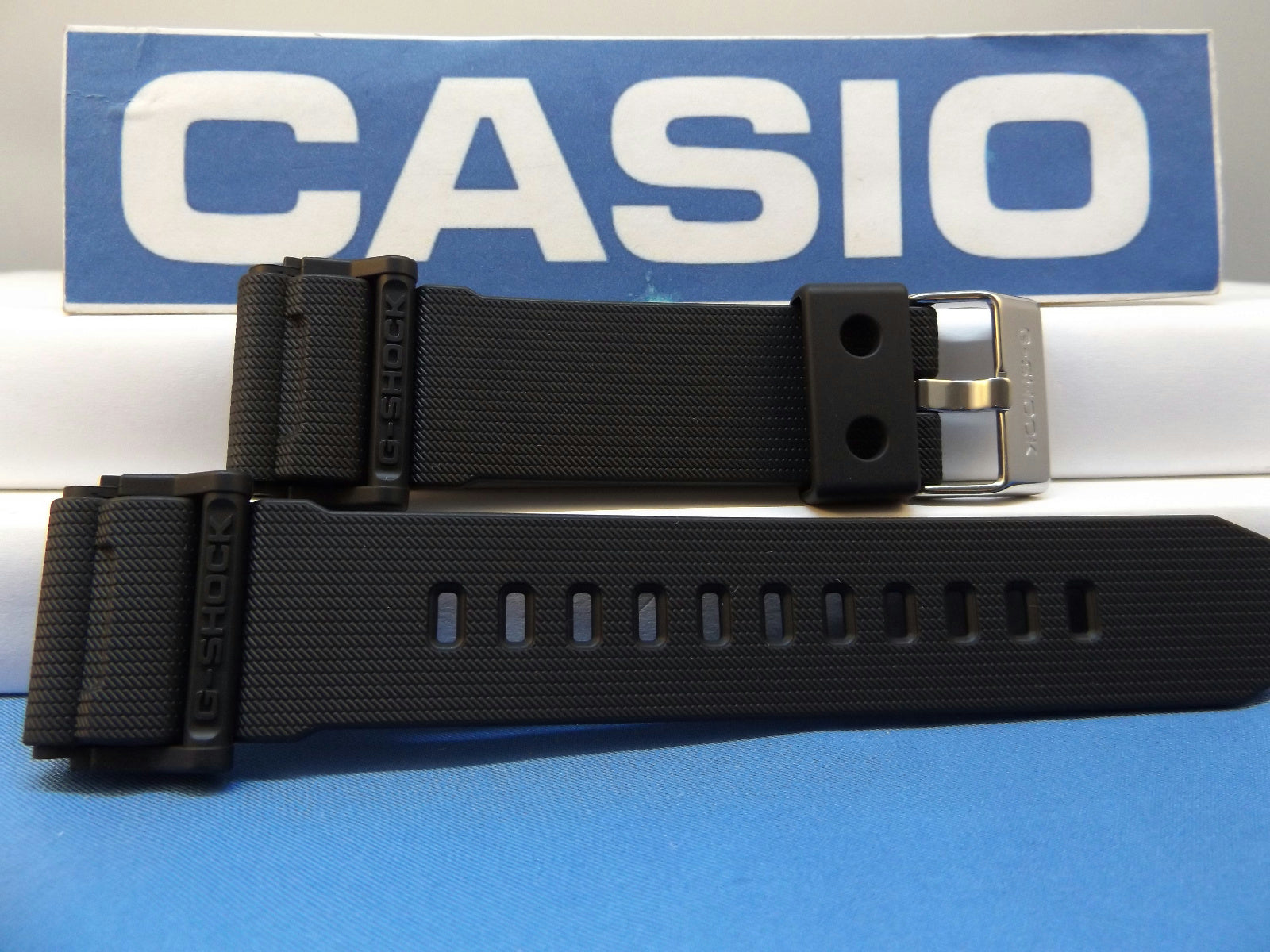 Casio Watchband GD-400 -1. Black. G-Shock Strap. Original Resin band.