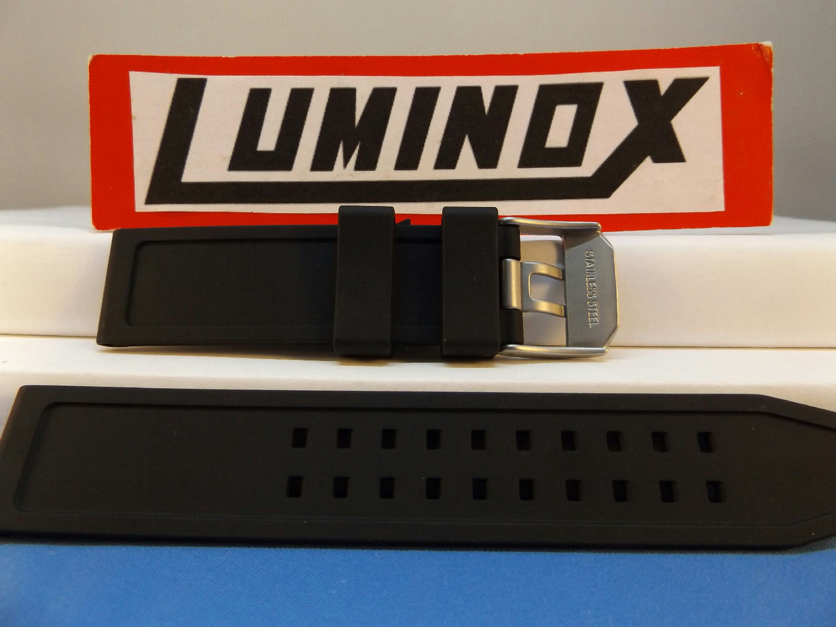 Luminox Watchband 3050 Black Rubber Series . 23mm With Attaching Pins
