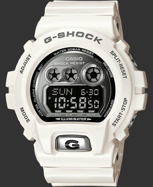 Casio watchband GD-X6900 FB-7V White G-Shock. Shiny Watchband.