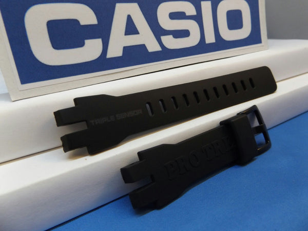 Casio Watchband PRW-3000 -1AV Black. Strap. Watchband. Pro Trek Triple Sensor