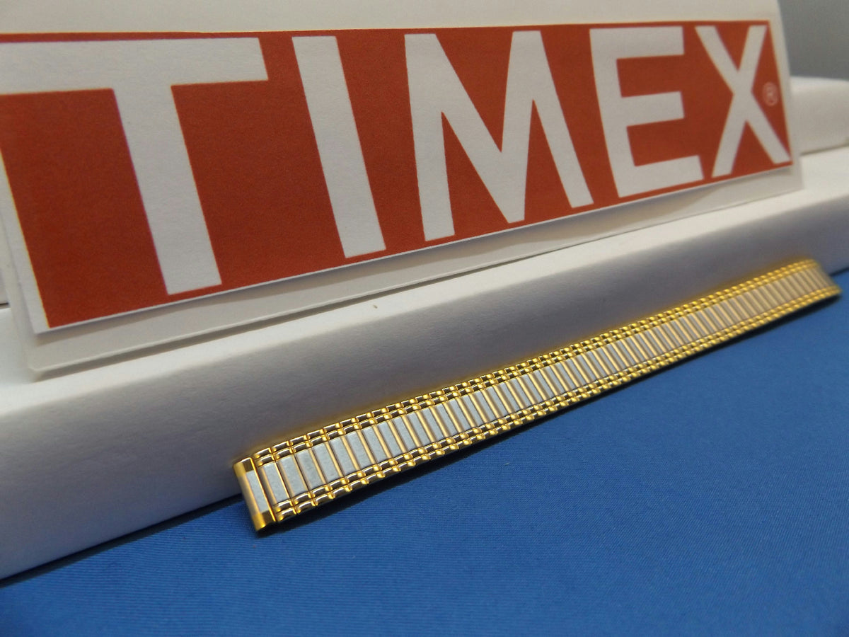 Timex watchband 10mm Two Tone Expansion/Stretch Bracelet Gld/Sil Lds Watchband