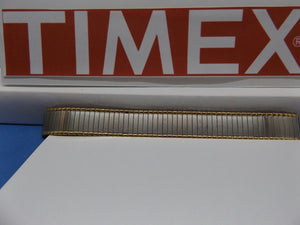 Timex watchband 14mm two Tone Expansion/Stretch Bracelet Gld/Silv Lds Watchband