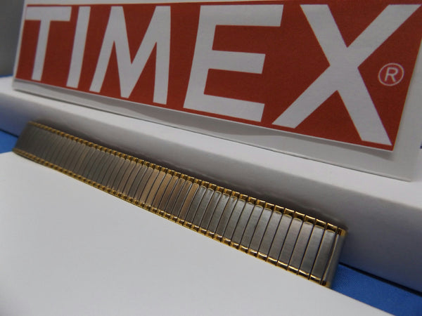 Timex watchband 14mm two Tone Expansion/Stretch Bracelet Gld/Silv Lds Watchband