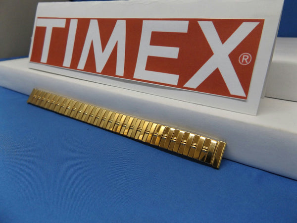 Timex watchband 12mm Gold Tn Expansion/Stretch Bracelet Ladies Watchband