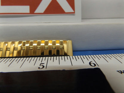 Timex watchband 12mm Gold Tn Expansion/Stretch Bracelet Ladies Watchband
