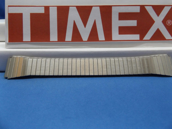 Timex watchband 18mm Silver Tn Expansion/Stretch Steel Bracelet Mens Watchband