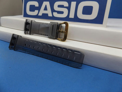 Casio watchband DW-6900 FG-8 Smoke Gray Original Watchband/ w/Gold Tn Bkle