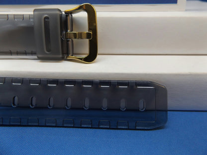Casio watchband DW-6900 FG-8 Smoke Gray Original Watchband/ w/Gold Tn Bkle