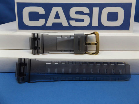 Casio watchband DW-6900 FG-8 Smoke Gray Original Watchband/ w/Gold Tn Bkle