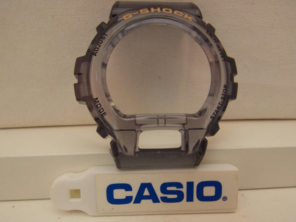 Casio Watch Parts DW-6900 FG-8 Smoke Gray Bezel/Shell W/Gold Tone Lettering