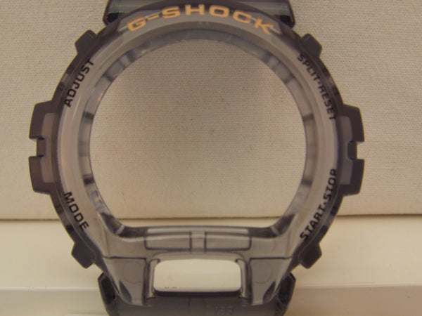 Casio Watch Parts DW-6900 FG-8 Smoke Gray Bezel/Shell W/Gold Tone Lettering