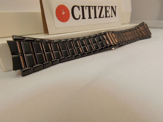 Citizen watchband E111-S049377 Black ION Steel Bracelet.Back Plate E111-S049377