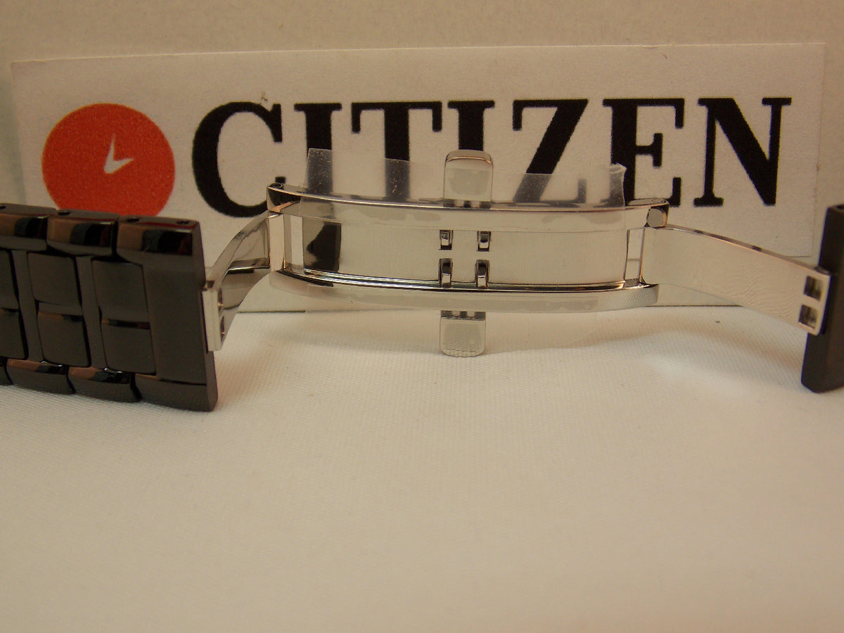 Citizen watchband E111-S049377 Black ION Steel Bracelet.Back Plate E111-S049377