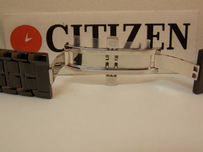 Citizen watchband E111-S049377 Black ION Steel Bracelet.Back Plate E111-S049377