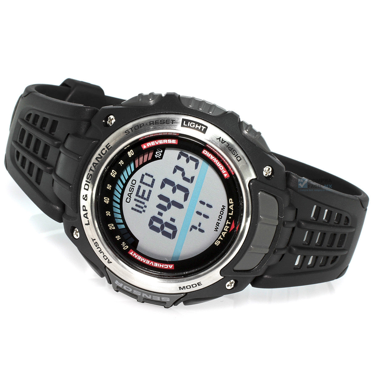Casio Watchband SGW-200 -2V Blue Resin Lap & Distance Strap. Watchband