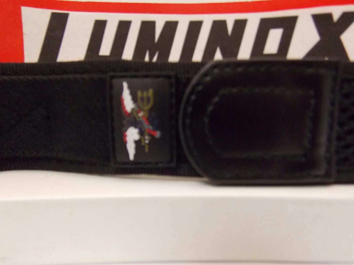 Luminox WatchBand Nylon Grip Black w/Red Logo 32mm Overall Width. Fit 22mm/Wider