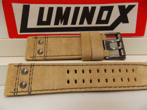 Luminox Watchband Series 1880 23mm Light Tan Leather w/Outline Stitch. Atacama
