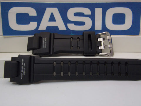 Casio Watchband GA-1100 -RG Black Rubber Strap Red ish Twin Sensor Graphics.