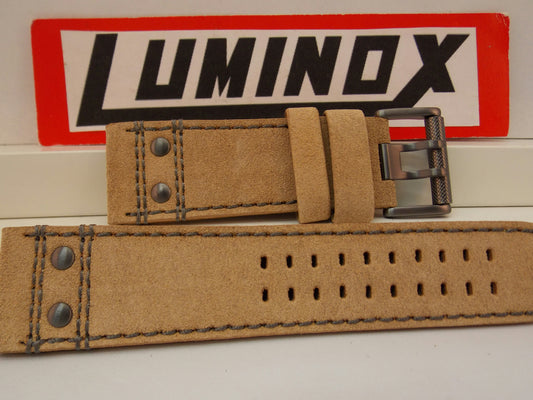 Luminox Watchband 26mm Atacama Light Tan Leather w/Outline Stitching