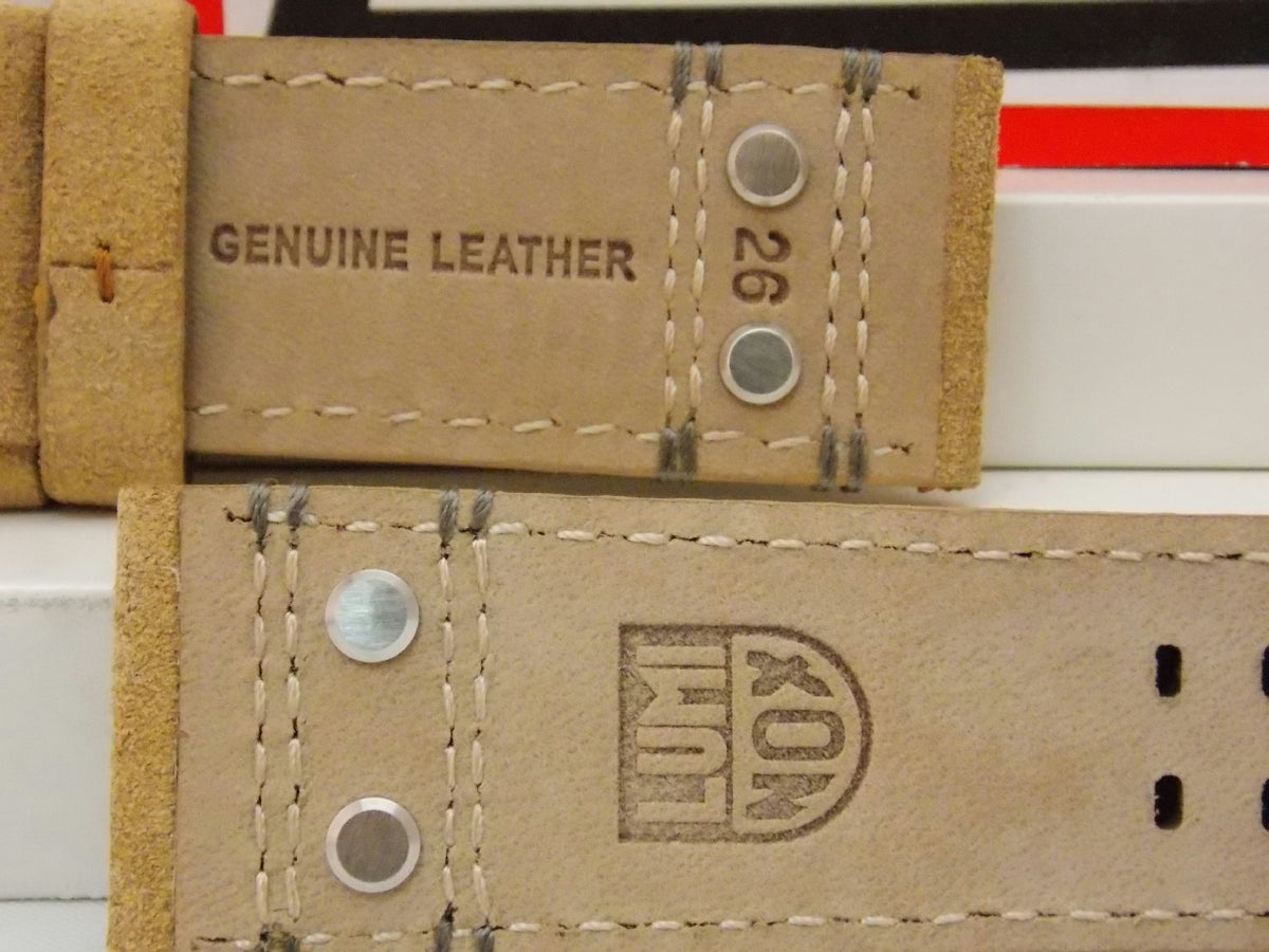Luminox Watchband 26mm Atacama Light Tan Leather w/Outline Stitching