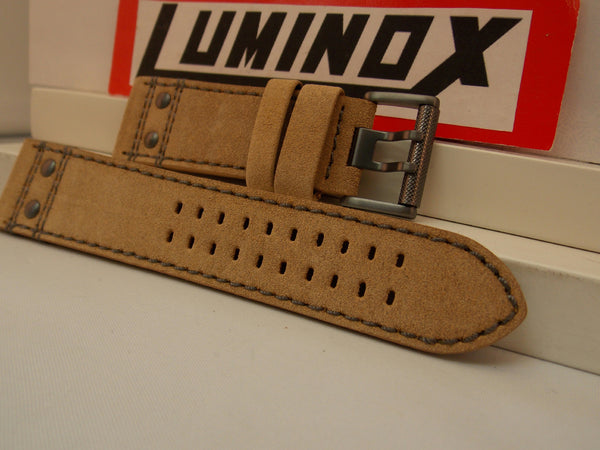 Luminox Watchband 26mm Atacama Light Tan Leather w/Outline Stitching