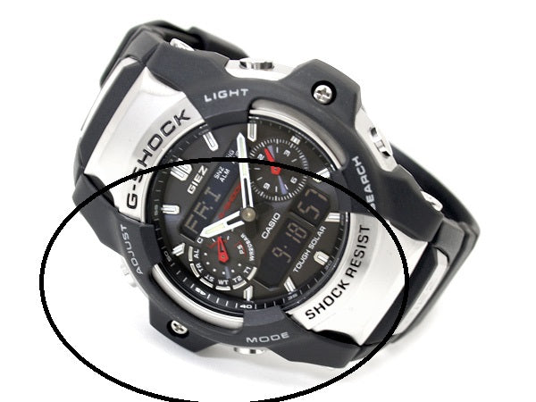 Casio Watch Parts GS-1050 9H Bezel Partial. 9 O'Clock Side.
