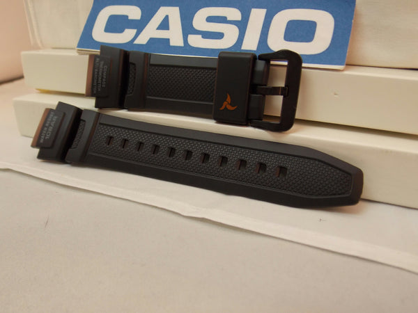 Casio Watch Band SGW-1000 -1A Triple Sensor Black Resin Strap. Watchband