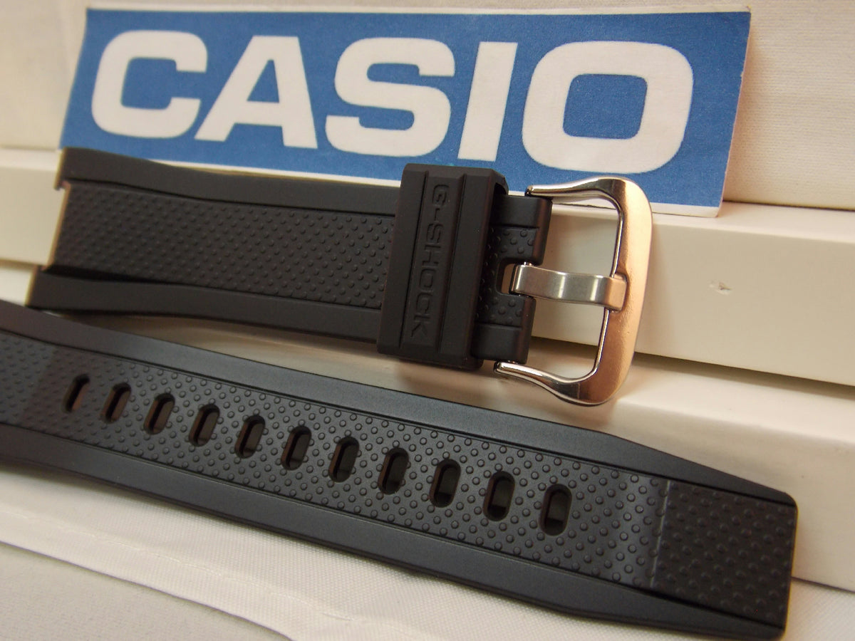 Casio Watchband G-Shock GST-210,GST-410,GST-S100,GST-W110. Black Resin Strap