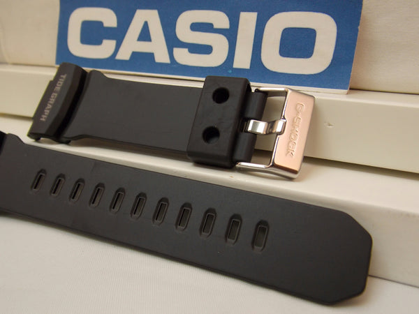 Casio watchband GLX-150 -1 G-Lide Tide Graph Black Rubber . Watchband