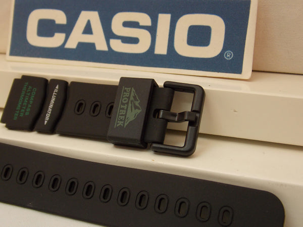 Casio watchband ATC-1000 Triple Sensor Pro Trek Blk  w/Green Wht Graphics