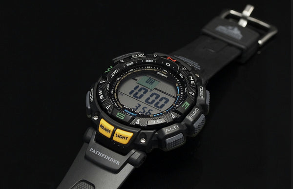 Casio PAG-240-1 Tripl Sensor Solar Watch.Altimeter,Barometer,Thermometer,Compass