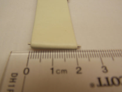 Mondaine Swiss Railways watchband 20mm Cream/Bone/Creme Leather  w/Pins