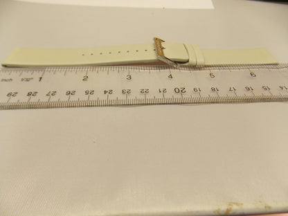 Mondaine Swiss Railways watchband 20mm Cream/Bone/Creme Leather  w/Pins