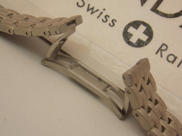 Mondaine Swiss Railways Watch Bracelet 14mm FM20514ST1 Curved End All Steel