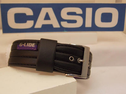 Casio watchband GLS-5600 L-1V One Piece Black G-Lide  w/Metal Eyelets.23mm