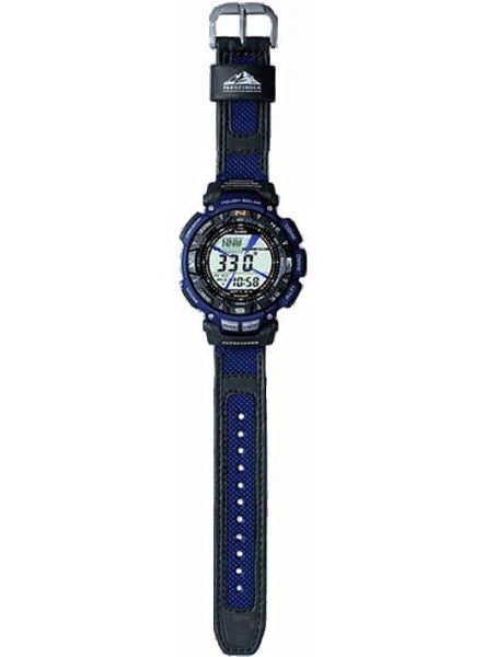 Casio watchband PAG-240 B-2 Patfinder . Blue/Black Watchband.