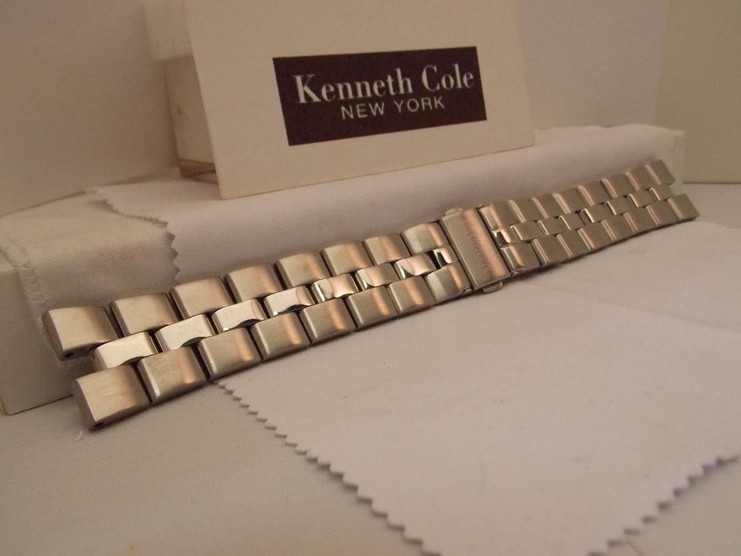 Kenneth Cole watchband KC3315 Bracelet Original All Steel w/Push Button Buckle