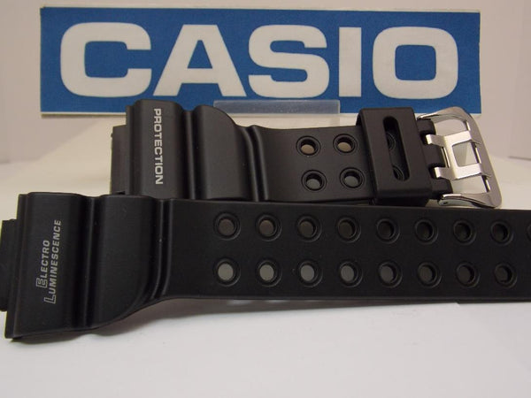 Casio watchband DW-8200 Frogman Black  White Graphics. Original Watchband
