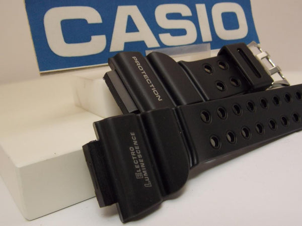 Casio watchband DW-8200 Frogman Black  White Graphics. Original Watchband