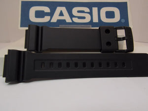 Casio watchband AD-S800 Black Resin .Watchband/Tough Solar Digital Analog