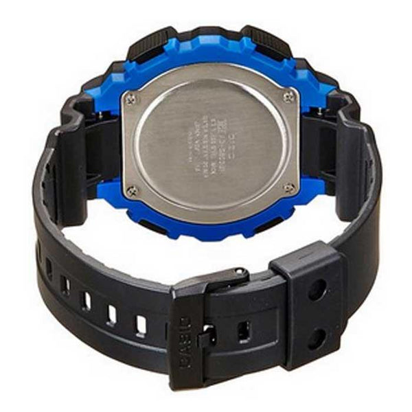 Casio watchband AD-S800 Black Resin .Watchband/Tough Solar Digital Analog
